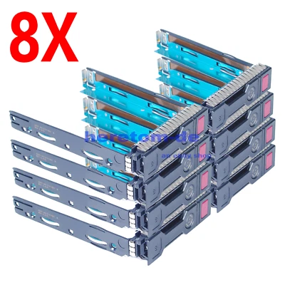 8xFür HP G8 G9 3,5 " SAS SATA HDD Rahmen Caddy 651314-001 ML350e DL360 DL380 - Bild 1 von 4