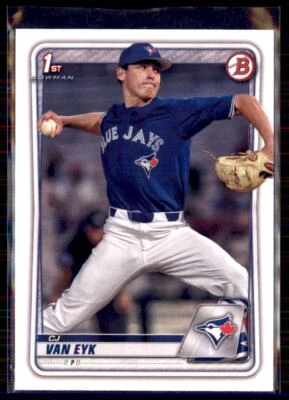 2020 Bowman Draft Paper CJ Van Eyk Toronto Blue Jays #BD-93 4 Card Lot - Image 1 of 2