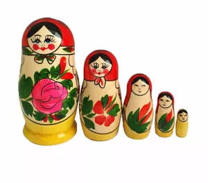 POUPEES RUSSES EMBOITABLES MATRIOCHKA PEINTE A LA MAIN PAR TROFIMOVA - Imagen 1 de 1