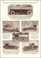 1922 antique Auto Pictorial RARE! These New Cars are Works of Grace &Art 041824