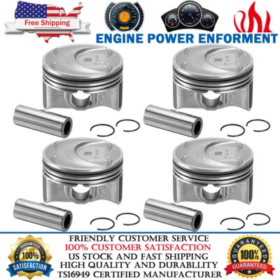 Kit de 4* pistones + anillos pasadores para Kia Optima 2011-2015 Sportage Hyundai Sonata 2.0 Foto 1 de 4