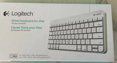 New In Box Unopened Logitech Wired Keyboard for iPad 30 Pin Connector - Image 1 of 4