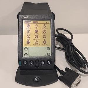 PDA numérique Palm Pilot IIIxe 3xe vintage avec berceau et stylet testé fonctionne - Photo 1 sur 18