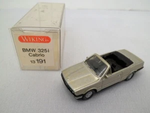 Wiking 13191, BMW 325i Cabrio, silber/kieselgrau metallic, HO - 1:87, neu m. OVP - Bild 1 von 4