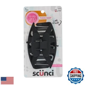 Scunci by Conair No-Slip Grip Thick Hair, Large Hair Claw Clip, 4.25” Large J - Picture 1 of 5
