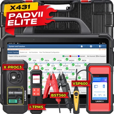 LAUNCH X431 PAD 7 Elite OBD2 Diagnostic Tool All System ECU Programming Coding - Image 1 of 4