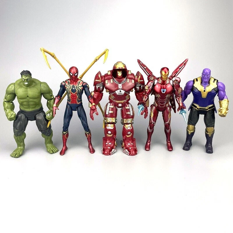 7" Marvel Avengers Iron-man Spiderman Action Figures Super Hero Toys Kids Gifts - Image 1 of 1