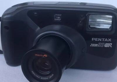 PENTAX Zoom 90 WR 35mm Wasserdicht Kamera.Funktioniert. - Bild 1 von 4