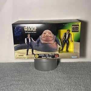 Star Wars : Power Of The Force - Jabba The Hutt and Han Solo -1997 -NIB - Picture 1 of 2
