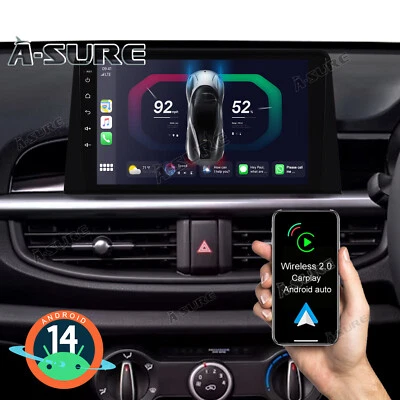 9"2G+64G Android 14 Autoradio Carplay WiFi GPS Navi Für Kia Picanto Ja 2017-2023 - Bild 1 von 4