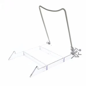 Plate Display Stand Easels, 6-1/2" Adjustable Clear Acrylic Holders, 6 Pack - Picture 1 of 1
