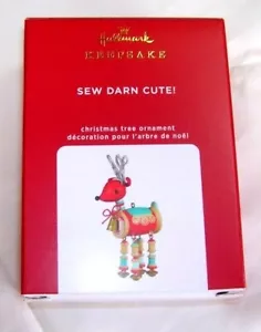 Hallmark Keepsake- Ornament 2020-Sew Darn Cute- Reindeer-Made of-Spools/Scissors - Picture 1 of 3