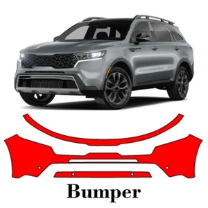 Front bumper PreCut PPF Paint Protection Film For KIA Sorento X-Line 2021-2023 - Picture 1 of 7