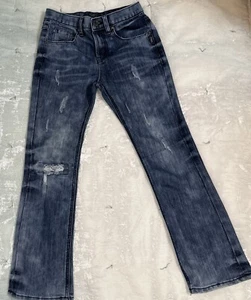 Silver Jeans Youth Boys 10 Zane Blue Straight Stretch Medium Wash Denim - Picture 1 of 5