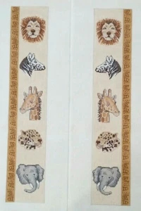 GEORGIA Nadelspitze HP handbemalt DB2 Schreibtisch Löscher Safari Tiere Afrika 18 Mesh - Bild 1 von 7