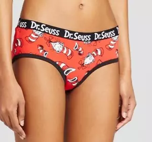 Bragas para mujer Dr. Seuss gato con sombrero señora ropa interior ~ XS S M L XL 2XL ~ NUEVAS - Imagen 1 de 1