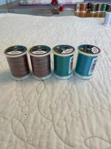 Lot - 4  FANTASTICO Variegated THREADS Polyester  40 wt. 500 yd  # 5034 / 5070 - Picture 1 of 6