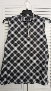 NUEVA Camisa Once & Again Colección Nueva York Sin Mangas Simulada Cuello Alto Talla XL - Imagen 1 de 5