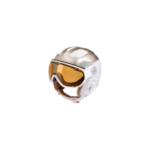 Skihelm mit Visier Slokker Raider Free Lady Gold-Weiß L 58 bis 60 cm - Picture 1 of 3
