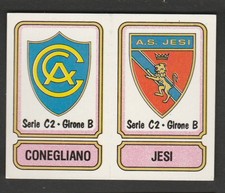 SCUDETTO FIGURE FOOTBALLERS PANINI 1981-82 N.542 CONEGLIANO JESI NEW