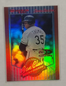 2001 Donruss Frank Thomas Season Stat Line 20th Anniversary #ed 130/143 HOF