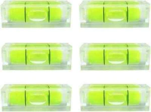 6 Pezzi Piccola Bolla Livella Mini Quadrata Bolla Spirit Livelli Strumenti di Livellamento Nuovo - Foto 1 di 6