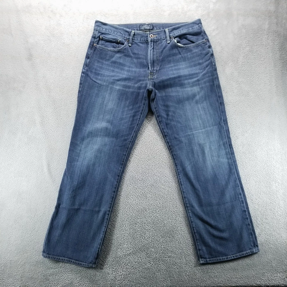 Pantalones de mezclilla Lucky Brand para hombre 38x30 azul 361 vintage rectos lavado oscuro tiro medio Foto 1 de 4