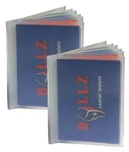 2Pack 6 Pages Heavy Duty Vinyl Insert for Bifolds or Trifolds Credit Card Wallet - Picture 1 of 6