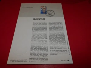 DOCUMENT OFFICIEL - 50e ANNIVERSAIRE DE LA LIBERATION DE LA CORSE - 1993 - - Imagen 1 de 1