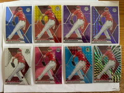 Max Scherzer- 2021 Mosaic- Almost Complete Rainbow- 24 Variations, /8, /10, /11 - Imagem 1 de 4