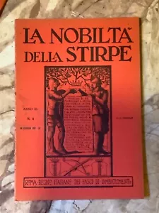 Nobiltà Della Stirpe Fascismo Razzismo Araldica Aristocrazia Simboli Anno III 2 - Foto 1 di 2