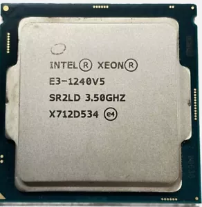 Intel Xeon E3-1240 v5 3.50GHz 8MB L3 Cache Socket LGA1151 CPU Processor SR2LD - Picture 1 of 2