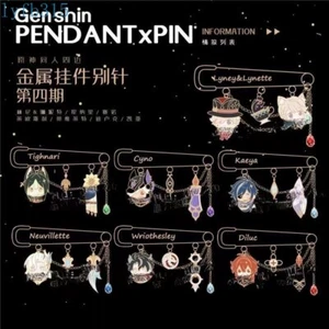 Bolsa colgante de metal Tighnari Lyney Lynette anime Genshin impacto Kawaii regalo - Imagen 1 de 15
