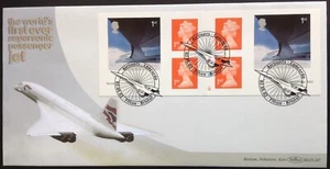 Folleto minorista GB Benham 2002 Airliners en portada del primer día, Concorde Filton SHS - Imagen 1 de 3