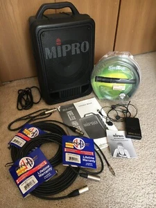 MIPRO MA705 Portable PA Audio System Amplifier PG81 Microphone + Wireless Head - Picture 1 of 13