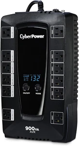 AVRG900LCD Intelligent LCD UPS System, 900VA/480W, 12 Outlets, AVR, Compact - Afbeelding 1 van 12