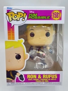Funko Pop!: Kim Possible: Ron & Rufus #1581 - Nuevo - Imagen 1 de 6