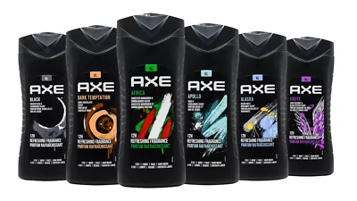 AXE 3 IN 1 Body, Face, Hair Wash, Variety of 6 scents 13.5 FL OZ400ML (6 pack)