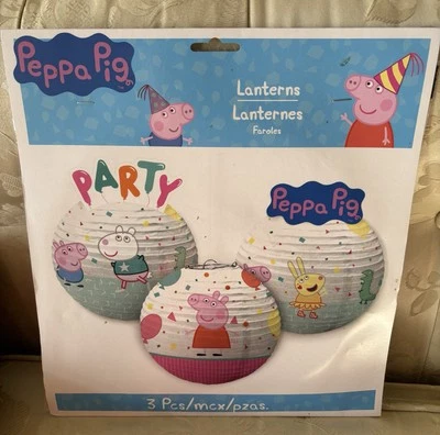 Peppa Pig Birthday Lanterns - Image 1 of 4