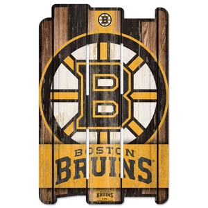 Boston Bruins Sign 11x17 Wood Fence Style - Picture 1 of 1