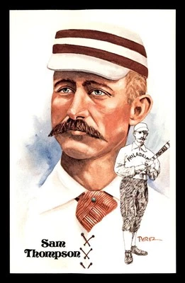 Postal 1980-01 Pérez-Steele Salón de la fama #146 Sam Thompson casi nueva+ J3452524 Foto 1 de 3