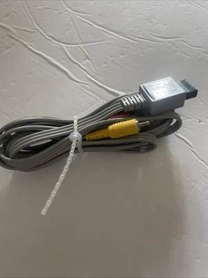NINTENDO Wii AV RCA Composite Audio Video Cable RVL-009 - Image 1 of 3