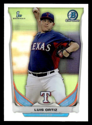 2014  Bowman Chrome #CDP26 Luis Ortiz 1st Refractor RANGERS - Image 1 of 2