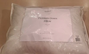 1 New Quince Premium White DUCK DOWN RDS standard SOFT Pillow 650 Fill 400 TC - Picture 1 of 4
