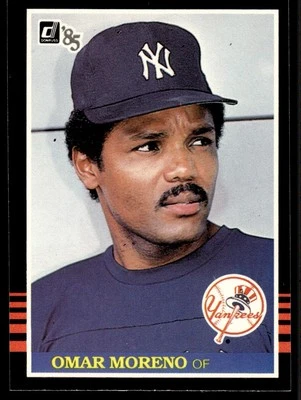 1985 Donruss Omar Moreno * New York Yankees #591 - Image 1 of 2