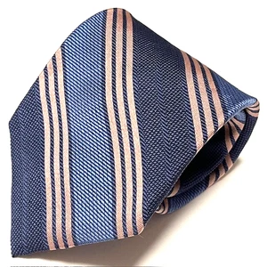Jos A Bank Repp Tie Light Blue Stripe Preppy Dapper Sharp Signature Collection - Picture 1 of 18