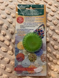 Clover #8700 Quick Yo-Yo Maker Small/Petit Round Easy Quilt Handiwork - Picture 1 of 2