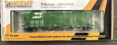 Tangent Scale Models #10539-02 PS4000 Covered Hopper Burlington Northern NIB - Image 1 of 3