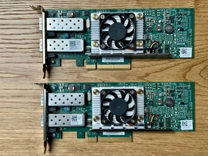 Lot of 2x Dell 0Y40PH QLogic 57810 Dual Port PCIe x8 10G SFP+ Network Adapter LP - Afbeelding 1 van 2