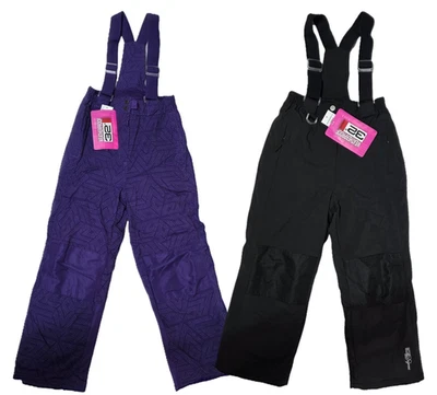 32 Degrees Weatherproof Girls Pants Snow 4 Way Stretch Ski (Purple Black) NWT